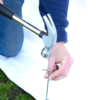Pegs into a marquee