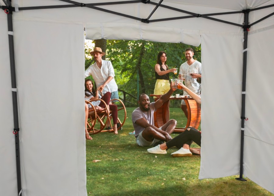 Gazebo Premium White Sidewalls
