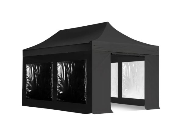 3×4.5-Professional-Gazebo-With-Windows-Black 3×4.5-Professional-Gazebo-With-Windows-Black