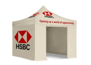 Branded Gazebo HSBC