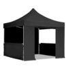 3x3m-Gazebo-OpenDoor-HalfWall-Black