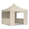 3x3m-Gazebo-OpenDoor-HalfWall-Cream