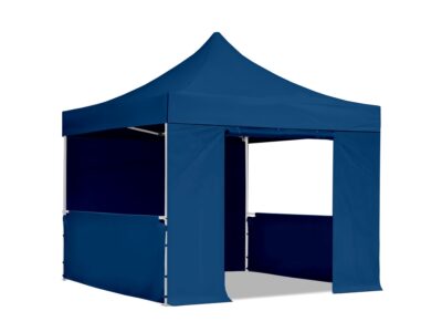 3x3m Pop Up Gazebo Elite 4 half sides Midnight Blue