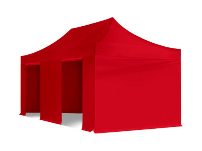 3x6m Pop Up Gazebo Classic 4 sides Red