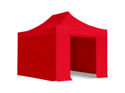 3x4.5m Pop Up Gazebo Classic 4 sides Red