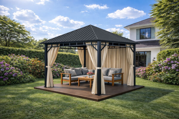 3x3m-Garden-Gazebo-Steel-roof-Black-frame-with-Baige-curtain-2.jpg 3x3m-Garden-Gazebo-Steel-roof-Black-frame-with-Baige-curtain-2.jpg