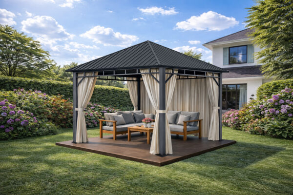 3x3m-Garden-Gazebo-Steel-roof-Grey-frame-with-Baige-curtain-2.jpg