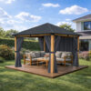 3x3m-Garden-Gazebo-Steel-roof-Wood-Effect-frame-with-Grey-curtain-2.jpg 3x3m-Garden-Gazebo-Steel-roof-Wood-Effect-frame-with-Grey-curtain-2.jpg