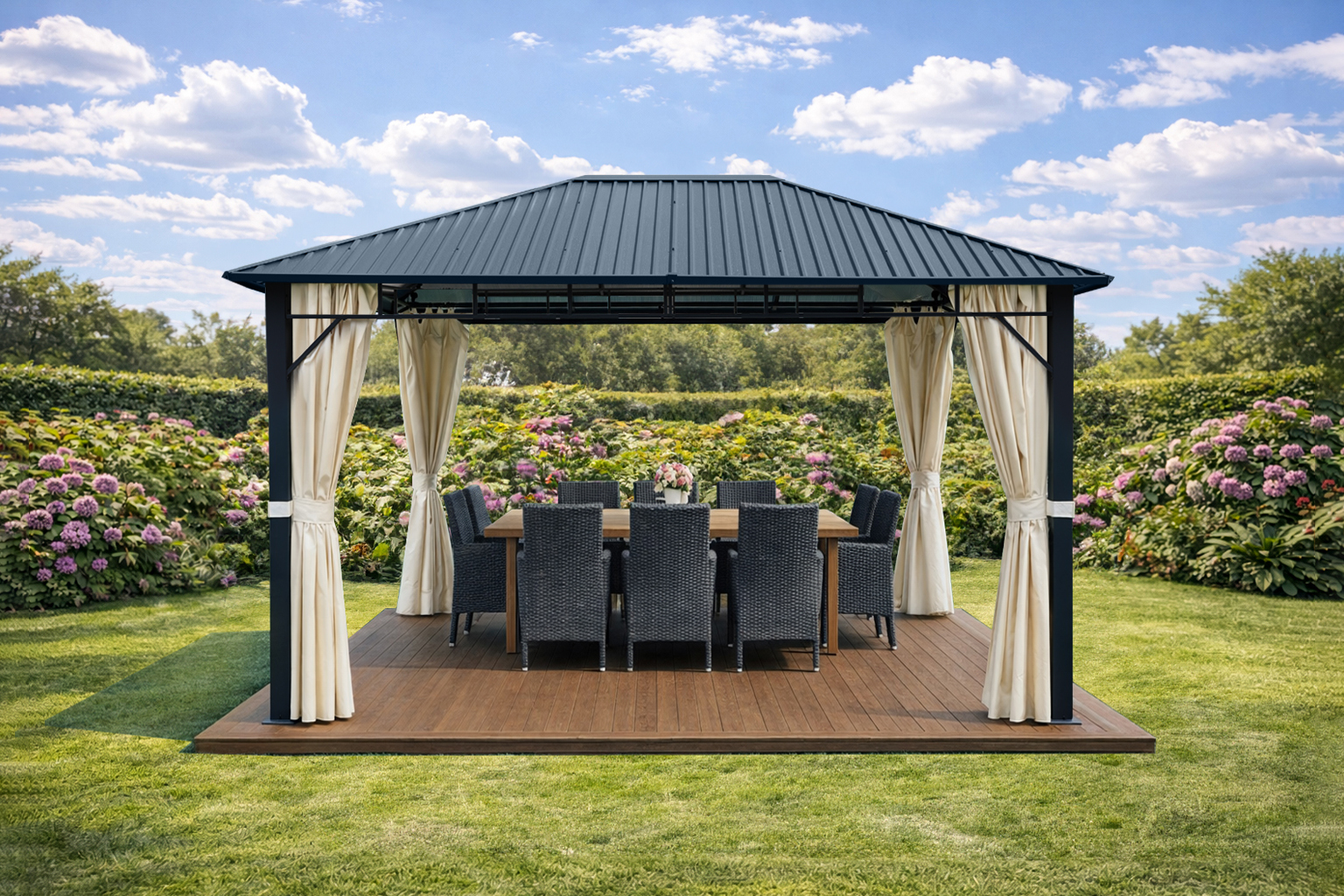 3x4m-Garden-Gazebo-Steel-roof-Black-frame-with-Beige-curtain-1.jpg