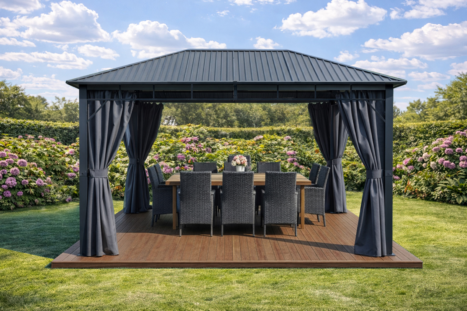 3x4m-Garden-Gazebo-Steel-roof-Black-frame-with-Grey-curtain-2.jpg